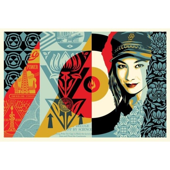 New Obey Raise the Level Signed Print XX/550 24x36 Shepard Fairey 2019 MINT - Picture 1 of 1